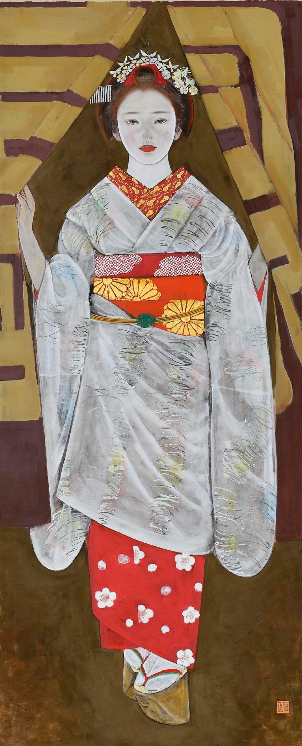 青裸婦　作者　Hiroko.M 師　松本俊郎氏　韓日芸術祭展主催 青裸婦 作者 Hiroko.M 師 松本俊郎氏 韓日芸術祭展主催 絵画