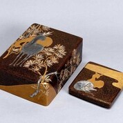 「槙鹿蒔絵料紙箱・硯箱」~光悦作「山月蒔絵螺旋料紙箱」に思う